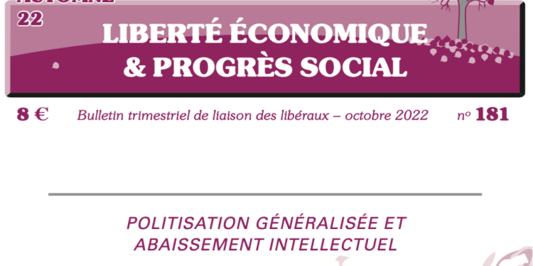 Liberté Économique et Progrès Social – Octobre 2022